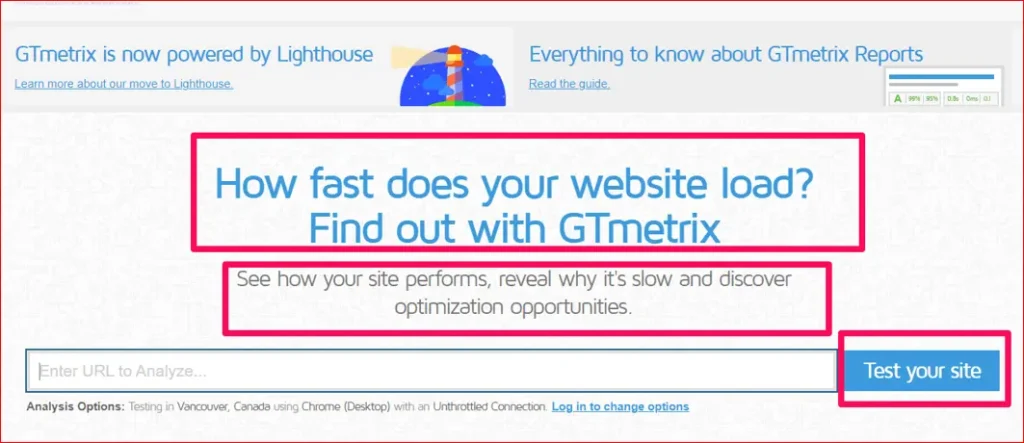 GTmetrix is a tool used to measure website loading speed.